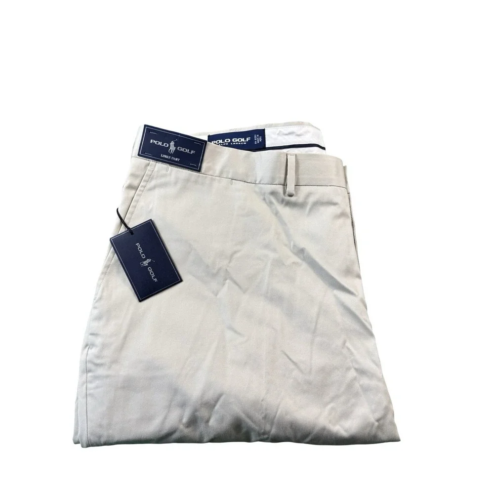 Polo Ralph Lauren Khaki Cotton Links Pant Mens Chino Size 42x30 NWT